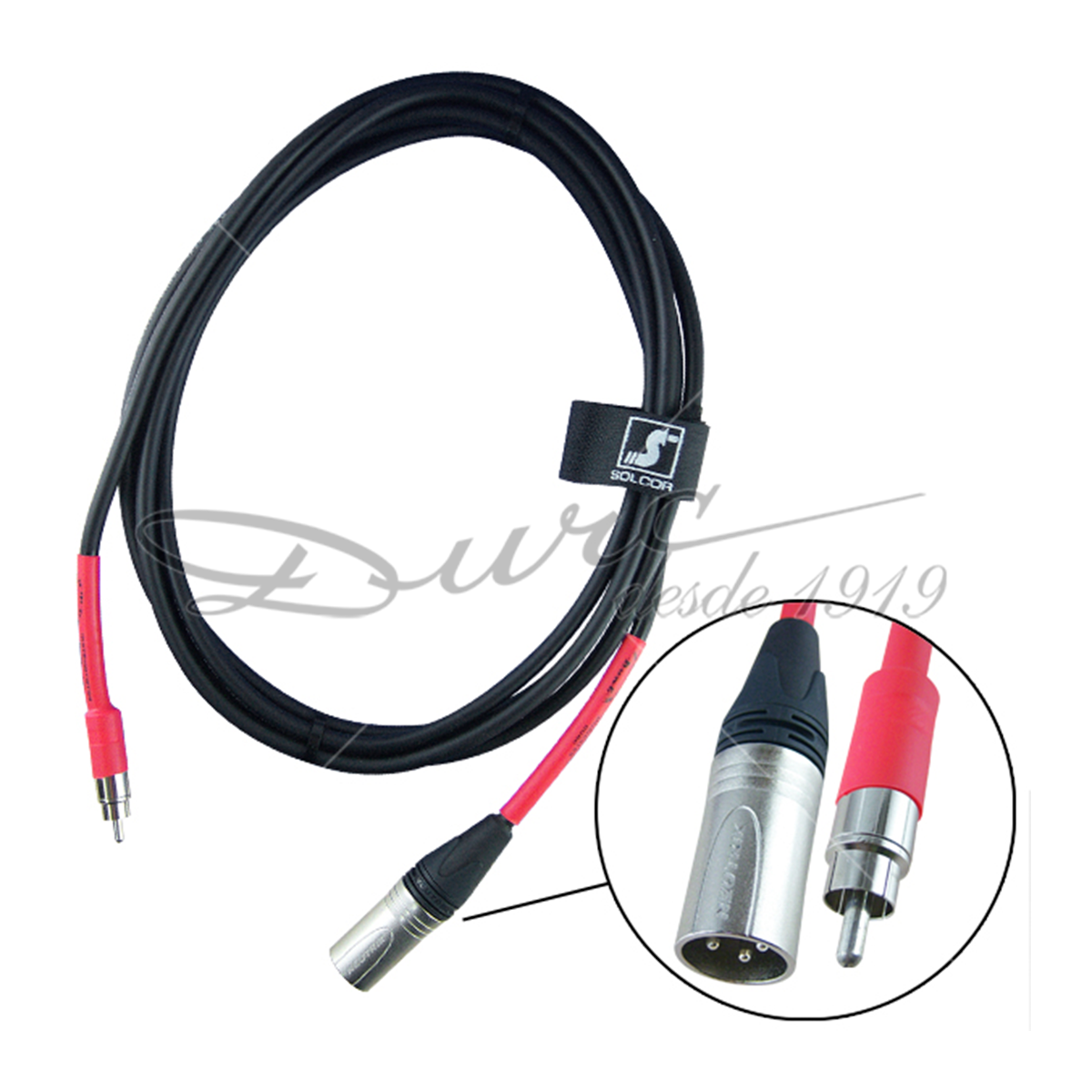 CABLE PARA BOCINA; PLUG 6.3 /PLUG 6.3 - SOLCOR AUDIO